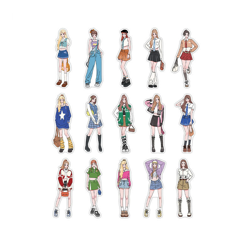 Sticker Pack Romantic Life Home Series Korean Girls Dress Up DIY Pocket Account 4 materials