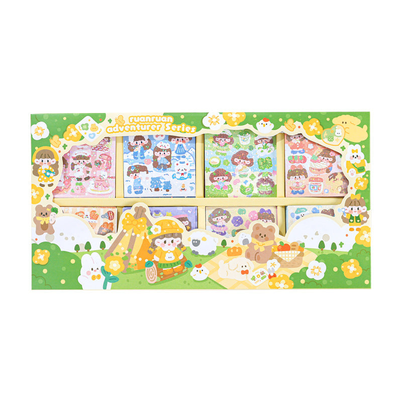 Goo Card Sticker Gift Box Cute Cartoon Decorative Sticker