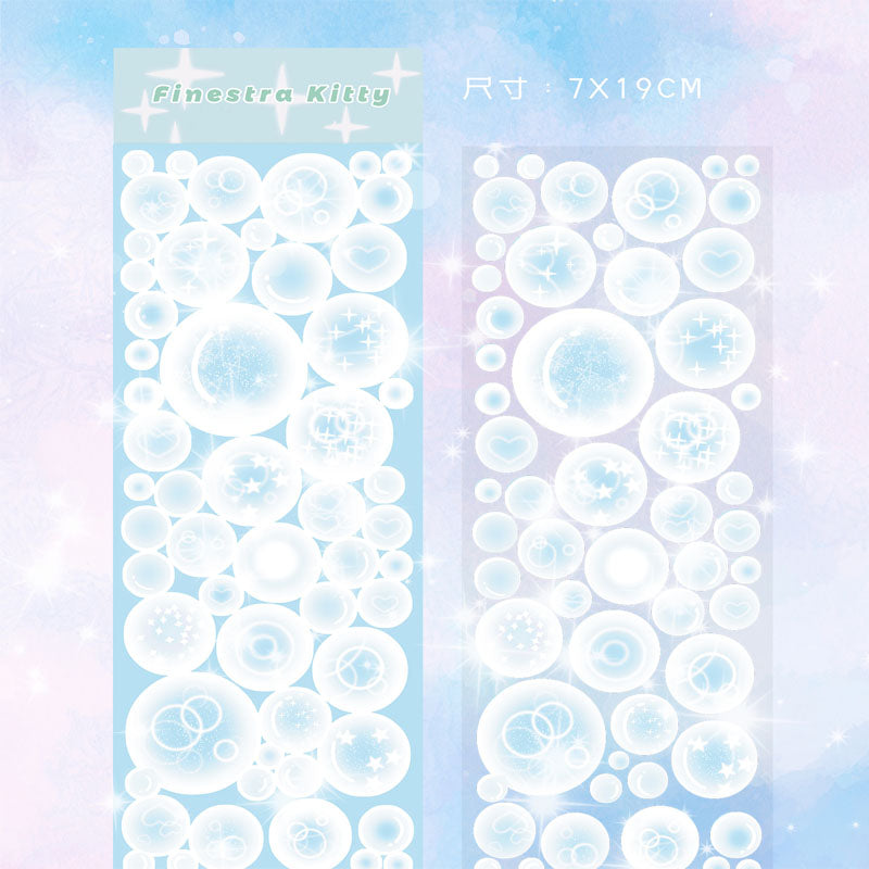 Bubble Sticker Flash Membrane Bubble Base Sticker Photo Decoration Hand Account Material