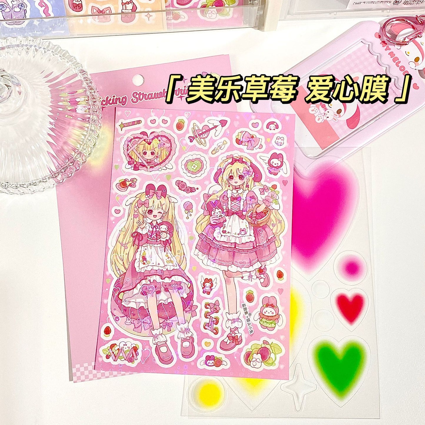 Comic Cartoon Sweet Cool Girl Diy Hand Account Stickers