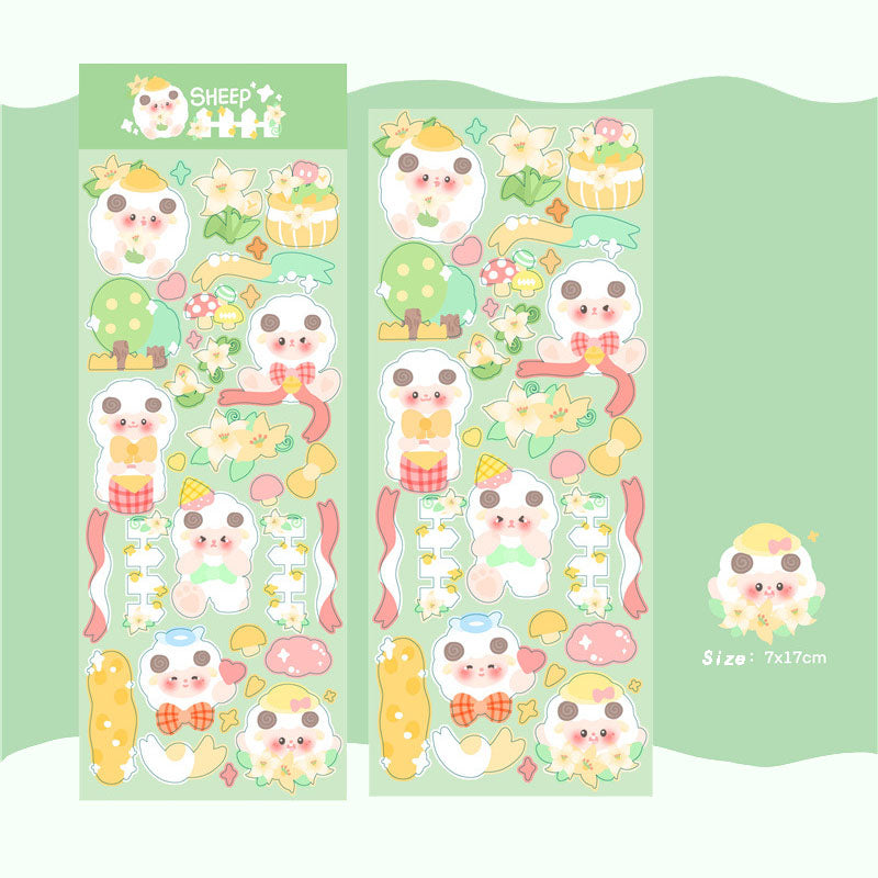 Let's Go For A Picnic Together~ Stickers DIY Hand Account Stickers Small Card Decoration Small Animal Material Stickers