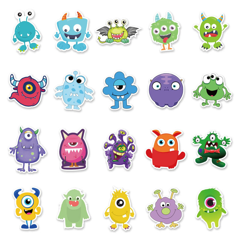 50pcs Cartoon DIY Notebook Water Cup phone Case Graffiti Decorative Stickers Notebook Hand Account Stickers