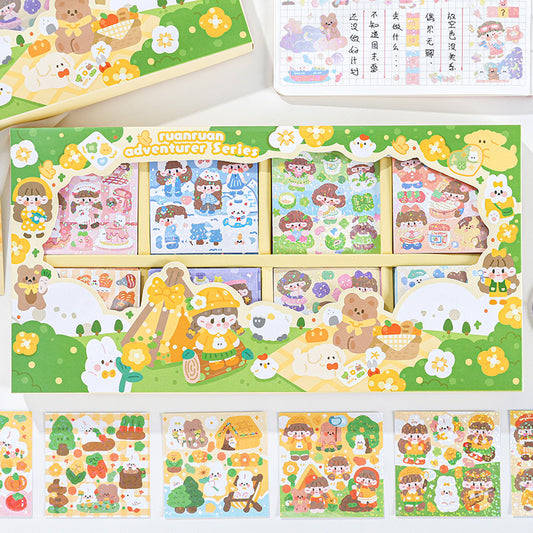 Goo Card Sticker Gift Box Cute Cartoon Decorative Sticker