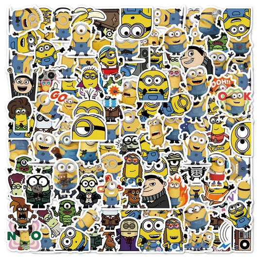 60PCS Minions Stickers Cartoon Despicable Me Stickers Waterproof DIY Stickers
