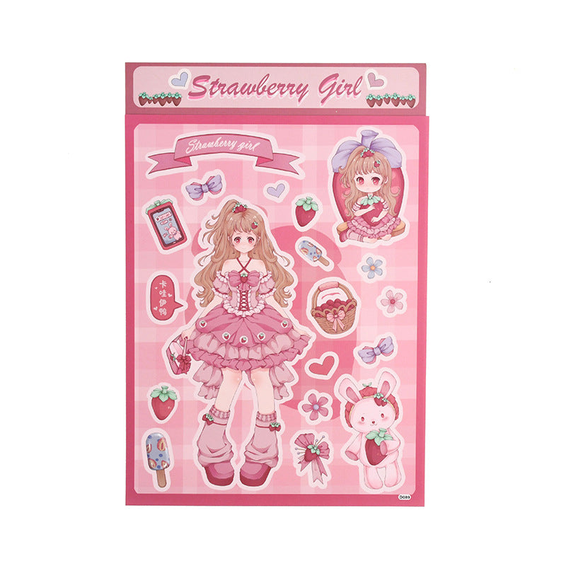 DIY Daily and Prom Character Laser Stickers Hand account Phone Case Stickers