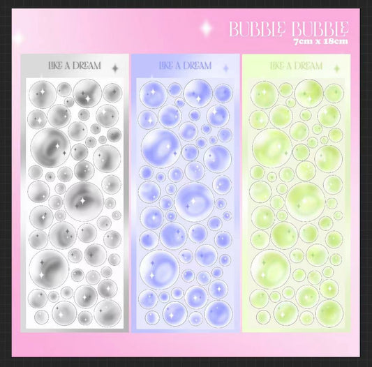 Bubble Stickers Flash Film Bubble Base All-match Phone Shell Photo Decoration Stickers