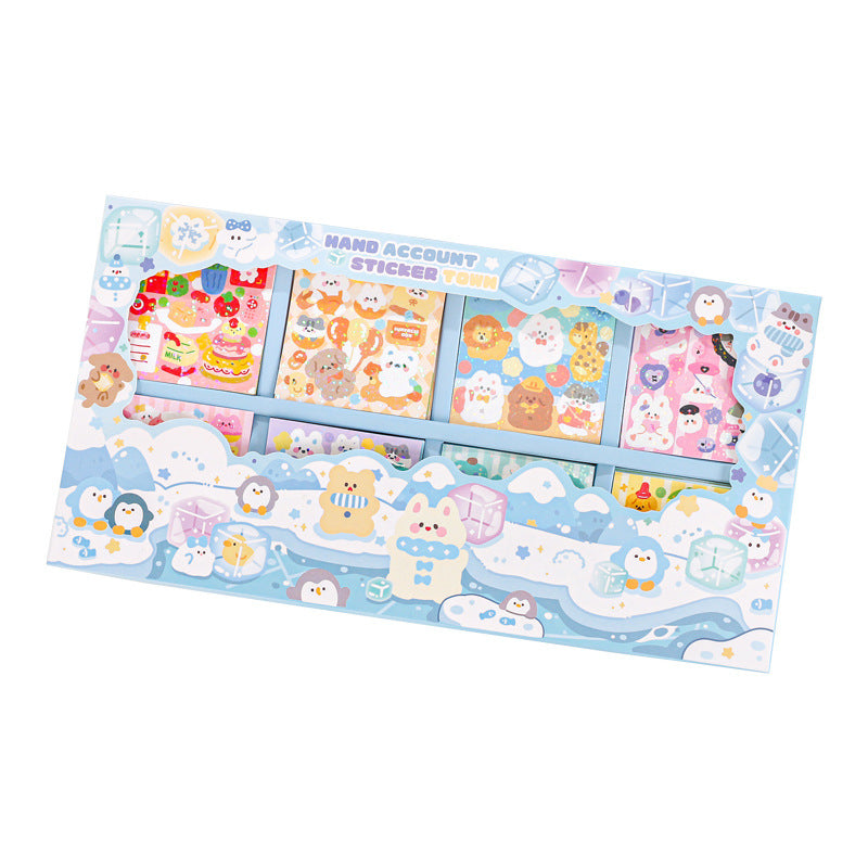 Goo Card Sticker Gift Box Cute Cartoon Decorative Sticker