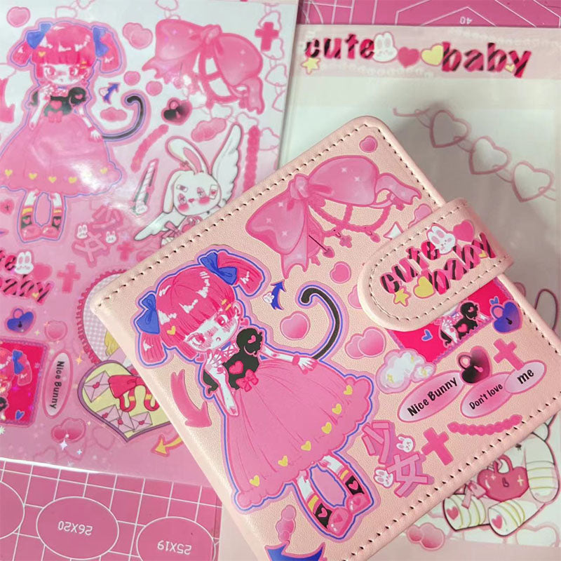 Killer Girl Barbie Girl Love Membrane Sweet Asian Style Decorative Stickers DIY Hand Account Phone Case Small Card Stickers