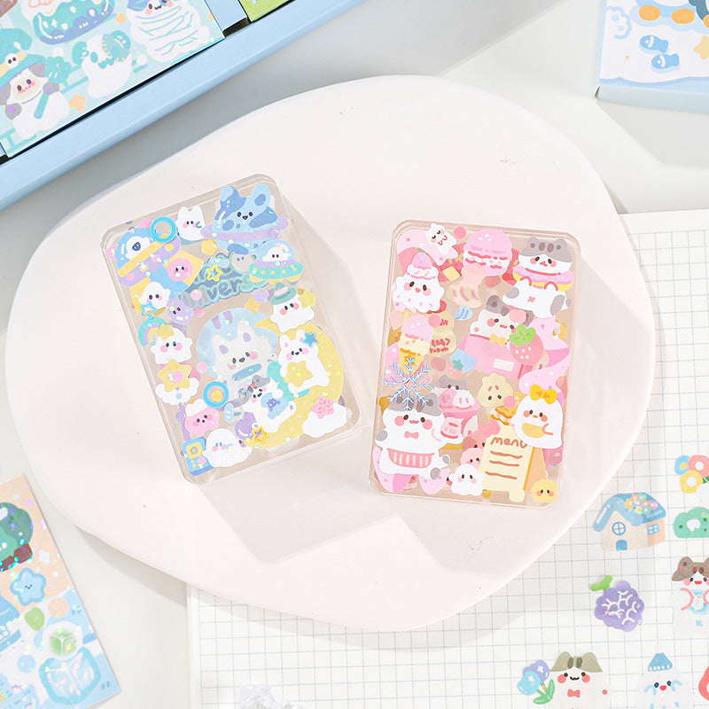 Goo Card Sticker Gift Box Cute Cartoon Decorative Sticker