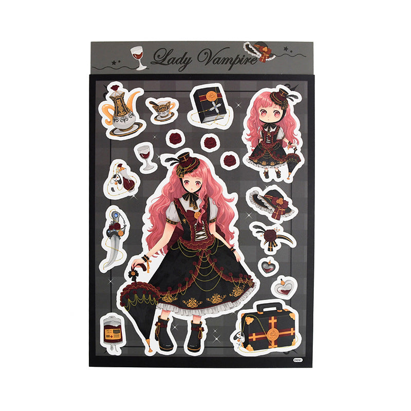DIY Daily and Prom Character Laser Stickers Hand account Phone Case Stickers