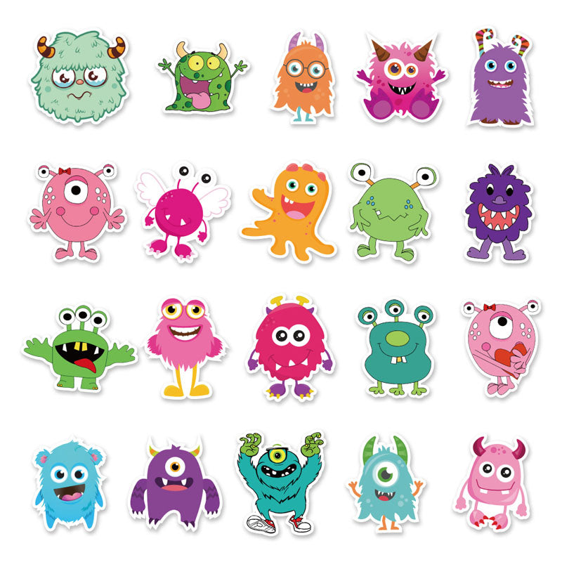 50pcs Cartoon DIY Notebook Water Cup phone Case Graffiti Decorative Stickers Notebook Hand Account Stickers