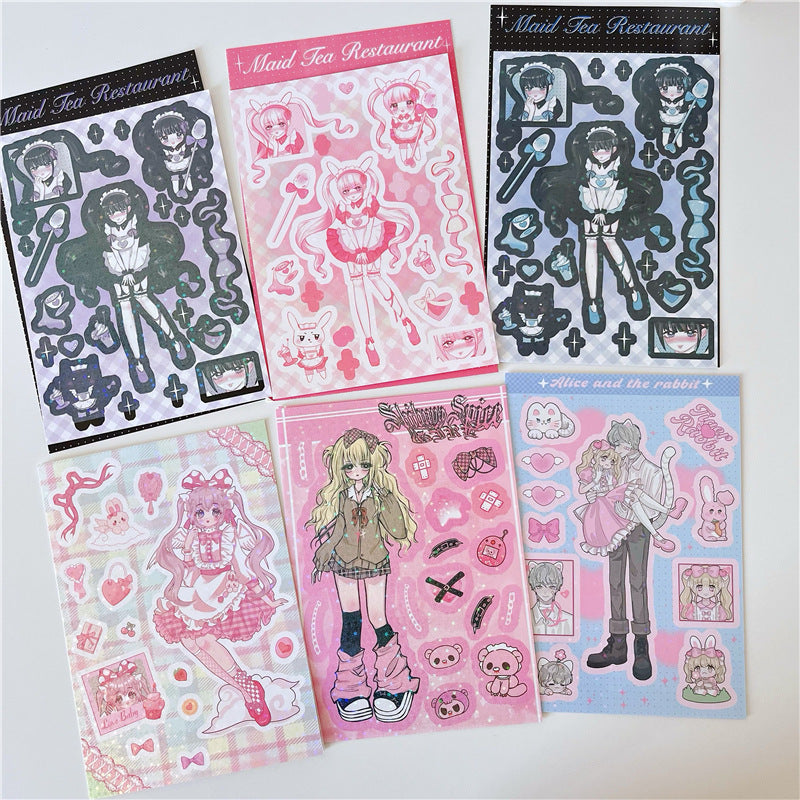 Sweetheart Series Cute Sweet Character Domi Sticker Hand Account Mobile Phone Case Ipad Waterproof DIY Sticker
