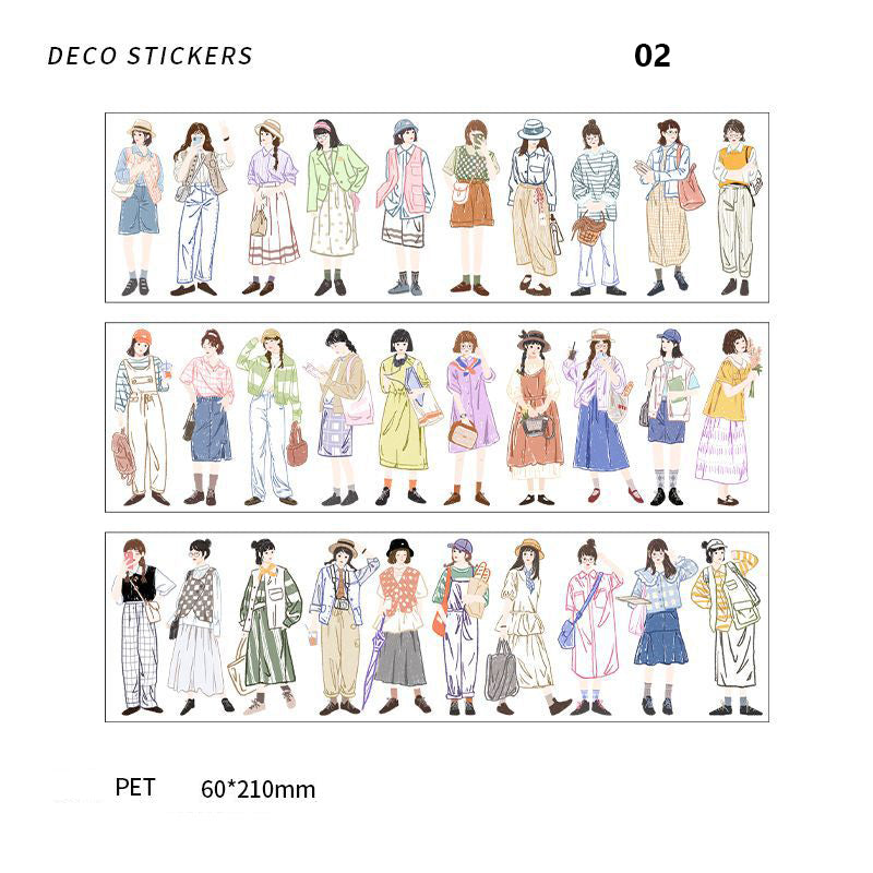 Infeel.Me Gentle Past Series PET Character Deco Sticker
