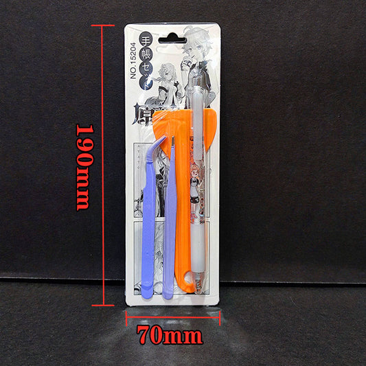 Carving Knife Pen Hand Account Tweezers Set Cute And Fresh Art Knife Girl Heart Press Hand Account Carving Knife