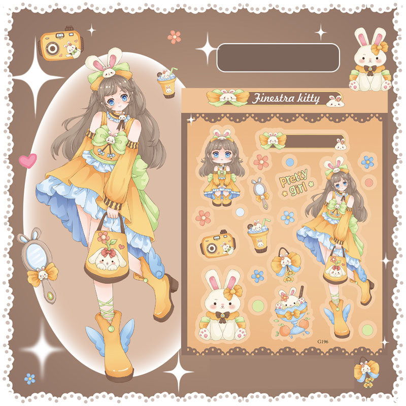 Variety of Characters Stickers Hand Account Decoration Material DIY Phone Case Key Chain Small Card Stickers Animation