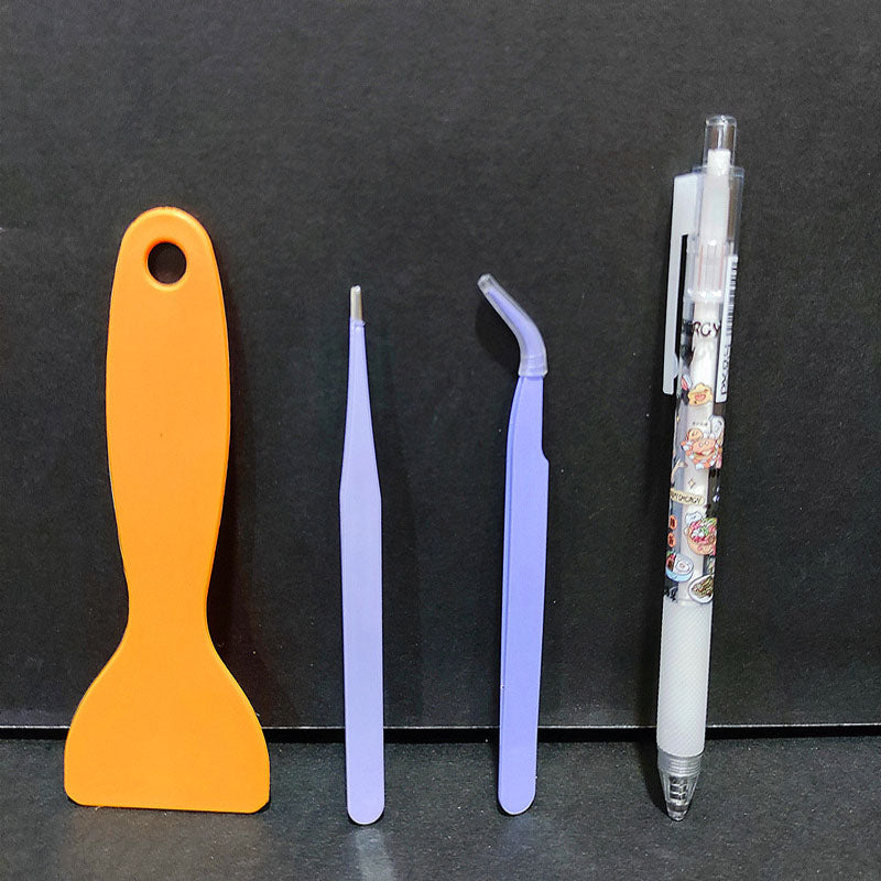 Carving Knife Pen Hand Account Tweezers Set Cute And Fresh Art Knife Girl Heart Press Hand Account Carving Knife