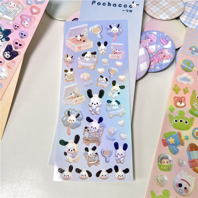 Sticker Character Modeling Sanrio Cute Cartoon Versatile Toy Story DIY Keychain Pocket Sticker