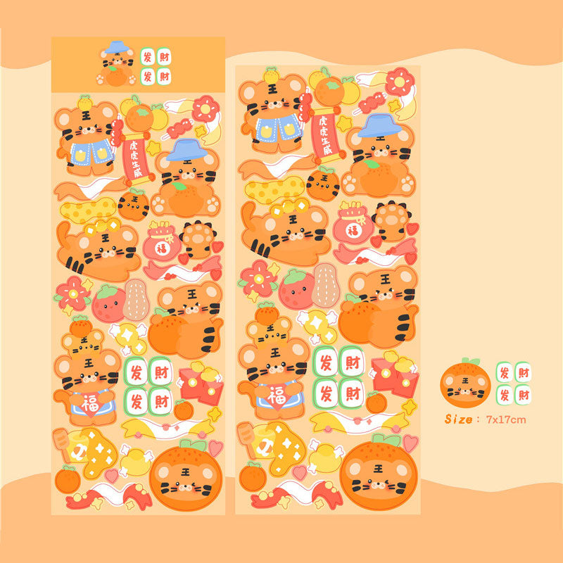 Let's Go For A Picnic Together~ Stickers DIY Hand Account Stickers Small Card Decoration Small Animal Material Stickers