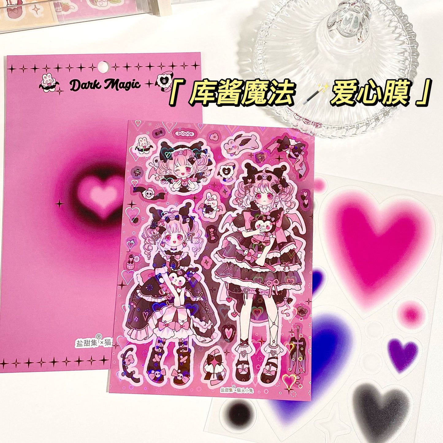 Comic Cartoon Sweet Cool Girl Diy Hand Account Stickers
