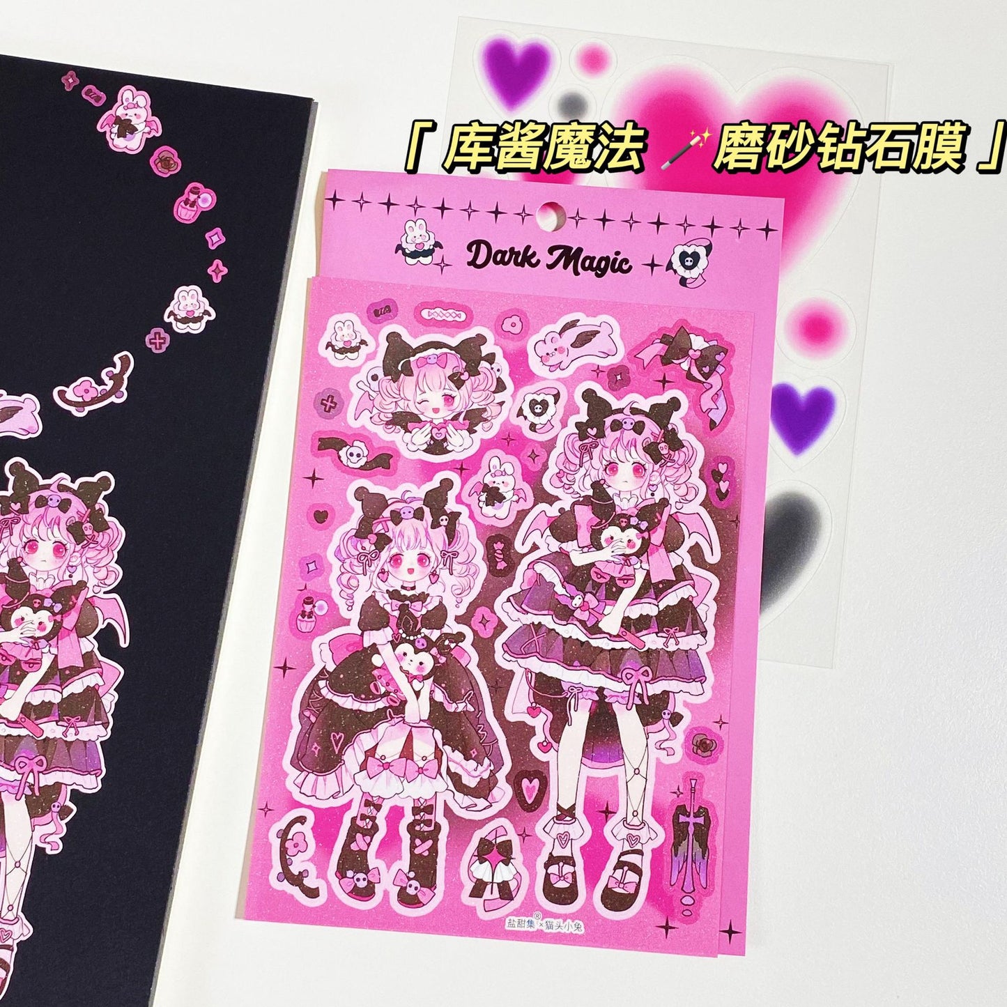 Comic Cartoon Sweet Cool Girl Diy Hand Account Stickers