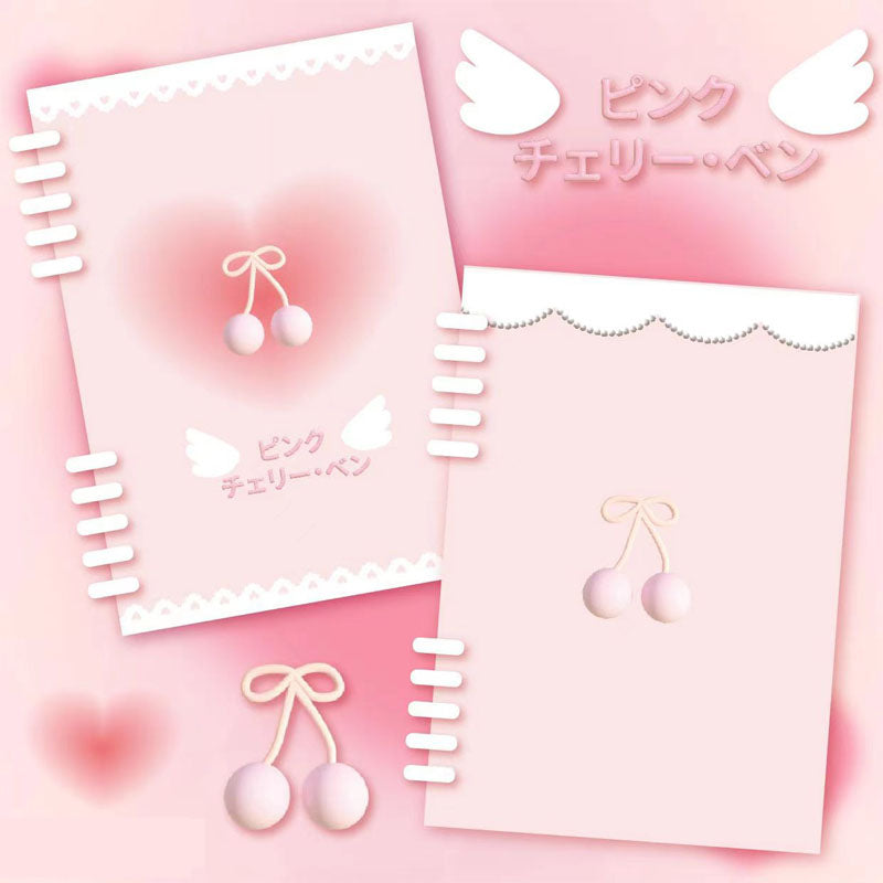 Full-Color Inner Page Cherry Sticker Hand Book Loose-Leaf Square Hand Account Book Cherry Binder Color Illustration Inner Page Diary Notebook