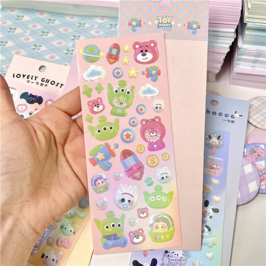 Sticker Character Modeling Sanrio Cute Cartoon Versatile Toy Story DIY Keychain Pocket Sticker