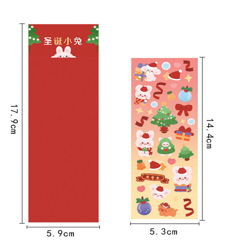 Christmas Sticker Set Christmas Themed Laser Decoration Stickers Hand Account Keychain DIY Stickers