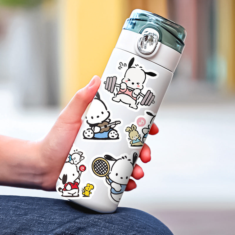 50pcs Pochacco Sticker Water Cup Notebook Hand Account Water Cup Waterproof Student Stationery Decoration Graffiti Sticker