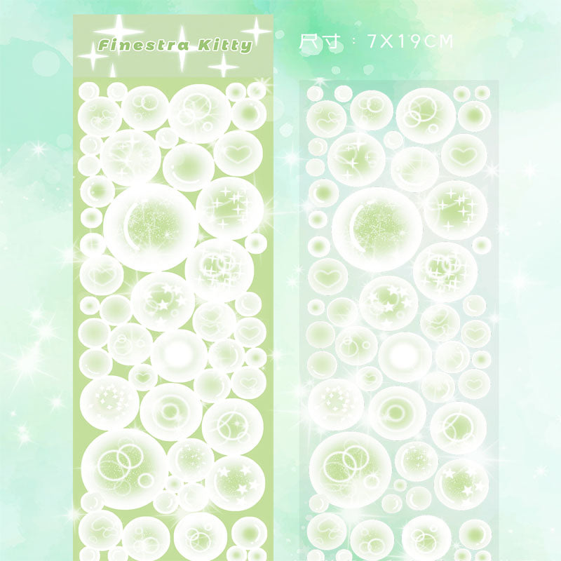 Bubble Sticker Flash Membrane Bubble Base Sticker Photo Decoration Hand Account Material