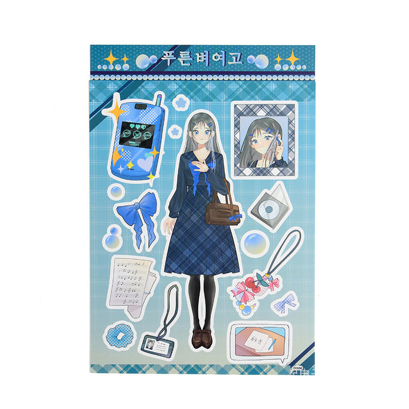 DIY Daily and Prom Character Laser Stickers Hand account Phone Case Stickers