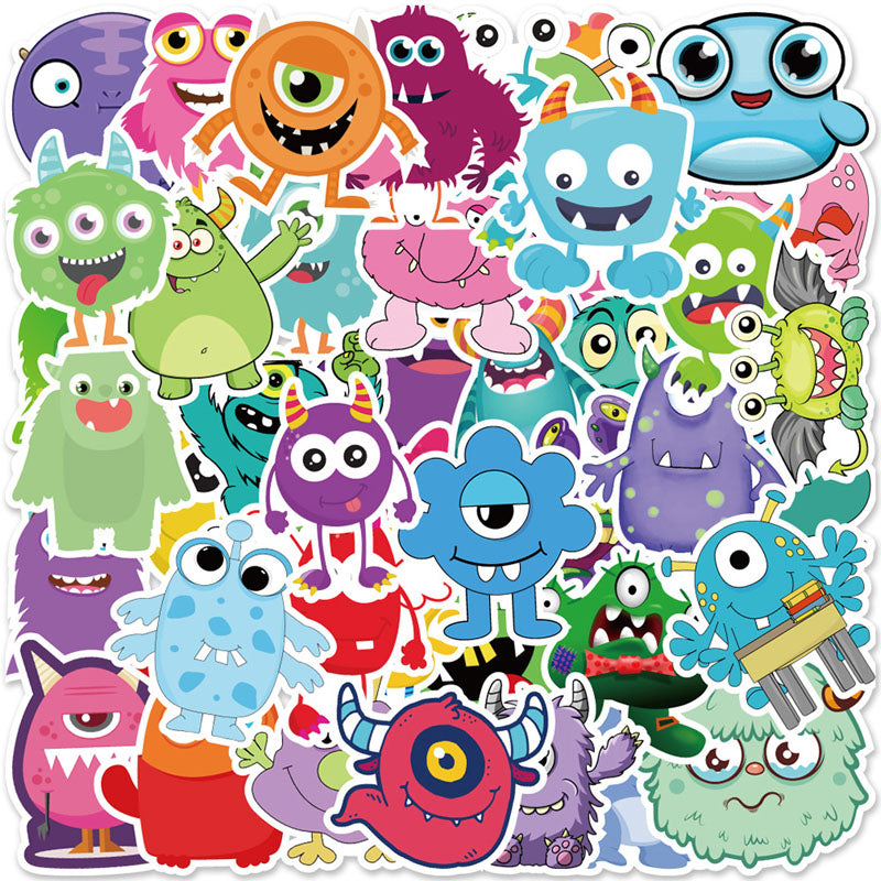 50pcs Cartoon DIY Notebook Water Cup phone Case Graffiti Decorative Stickers Notebook Hand Account Stickers