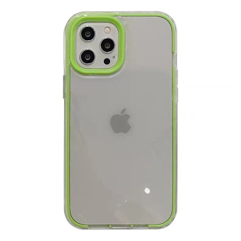 Simple Color CYontrast Color Border Suitable For iPhone12ProMax Apple 11 P hone Case XS Transparent 8Plus