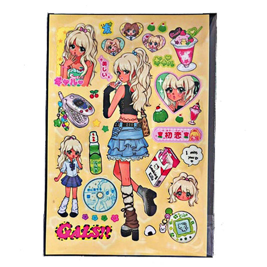 Shibuya Babes Showa Retro Character Stickers Mobile Phone Bill Stickers Domi ID Photos Cute