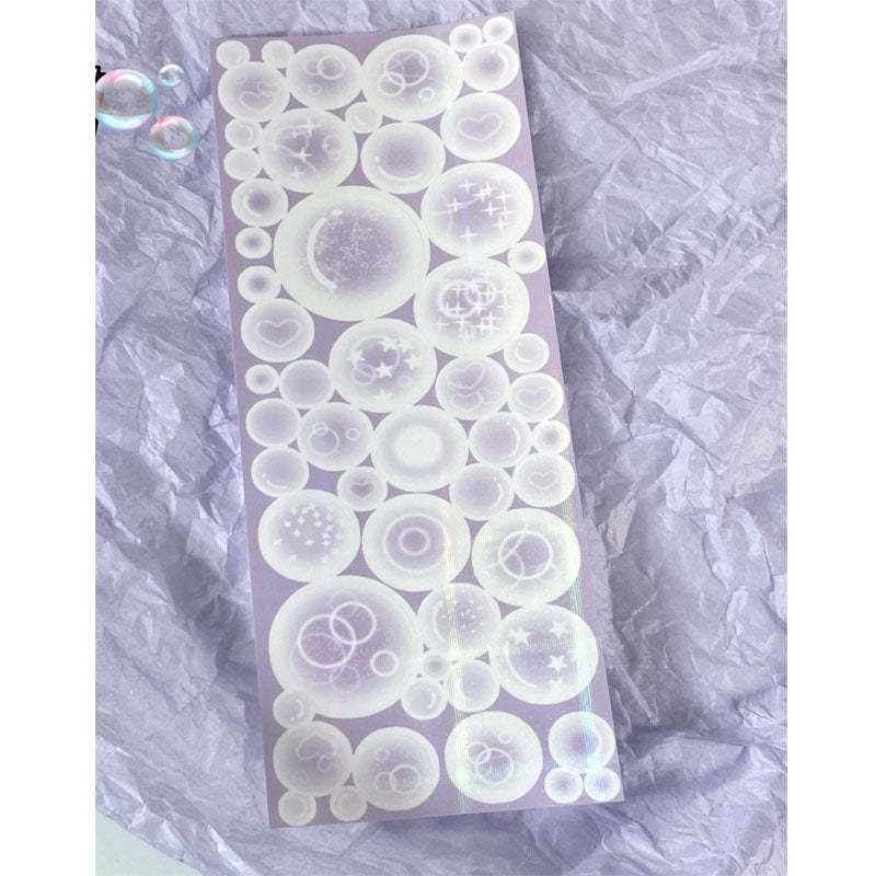 Bubble Sticker Flash Membrane Bubble Base Sticker Photo Decoration Hand Account Material