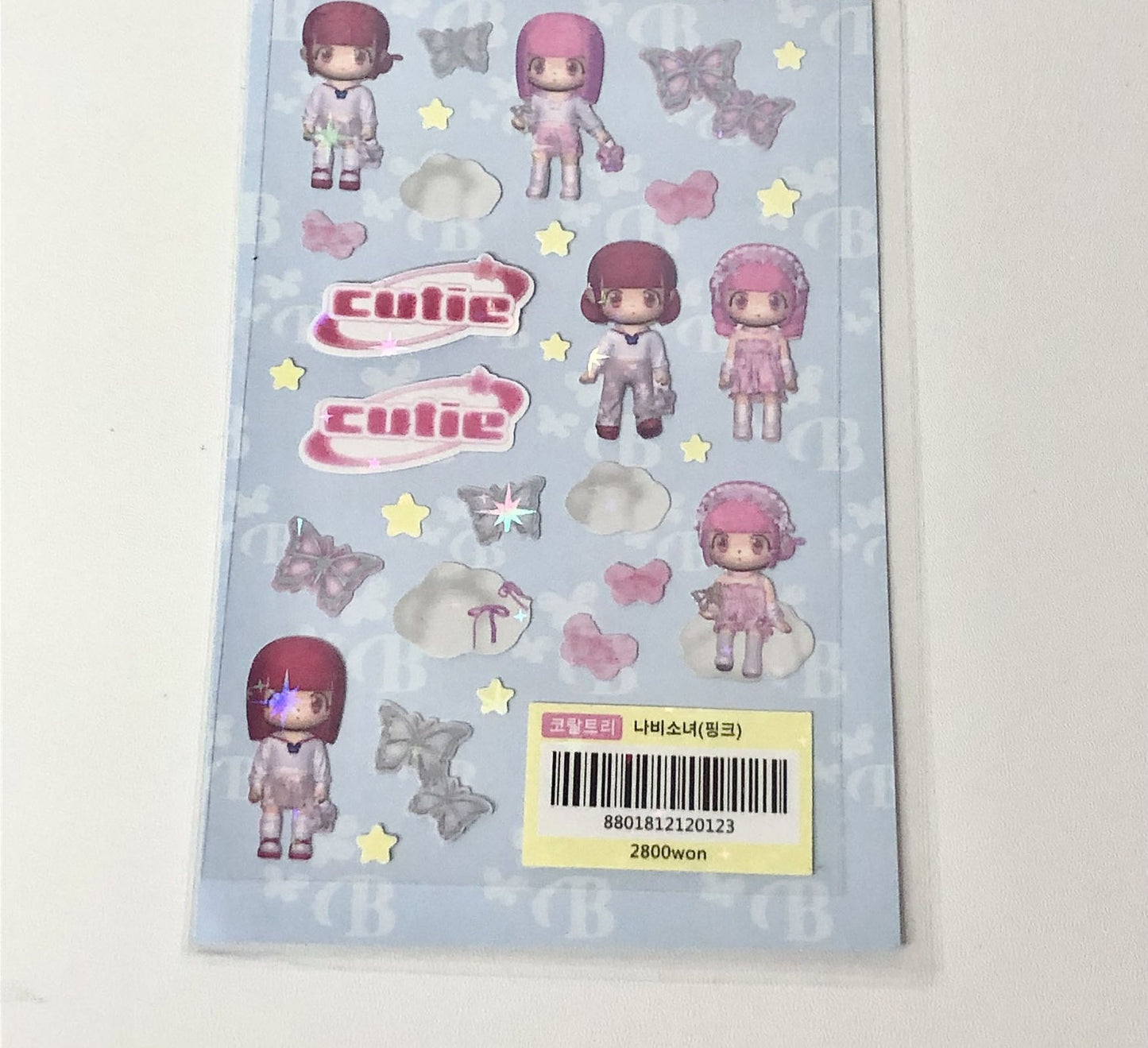 3D Modeling Little Girl Stickers Small Card Decoration Stickers Hand Account Character Material Stickers