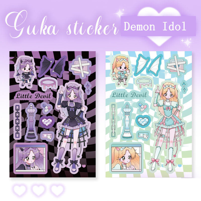 Character Stickers Dorothy Heart Wave Series Cartoon Cute Girl Phone Case Keychain Plate Material Decorative Stickers