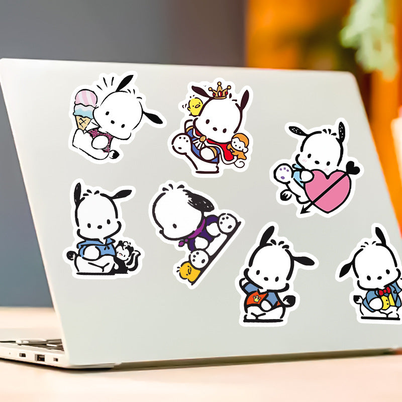 50pcs Pochacco Sticker Water Cup Notebook Hand Account Water Cup Waterproof Student Stationery Decoration Graffiti Sticker