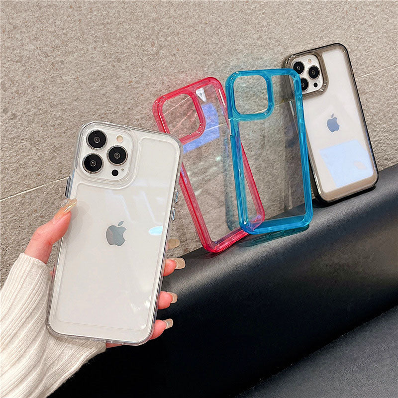 Transparent Acrylic Space Case Suitable For iPhone 13 Phone case iPhone11/12Pro Max Hard Case XS Large Hole