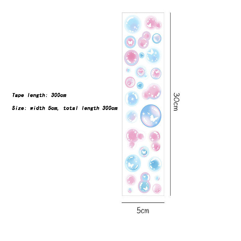 Laser Dream Bubble Sticker Glue Dot hand Account DIY Decoration Material Sticker Girl Heart Bubble Sticker