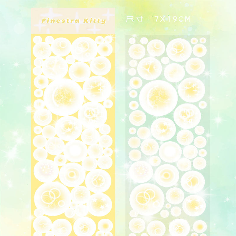 Bubble Sticker Flash Membrane Bubble Base Sticker Photo Decoration Hand Account Material