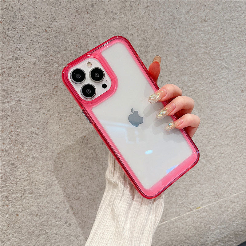 Transparent Acrylic Space Case Suitable For iPhone 13 Phone case iPhone11/12Pro Max Hard Case XS Large Hole