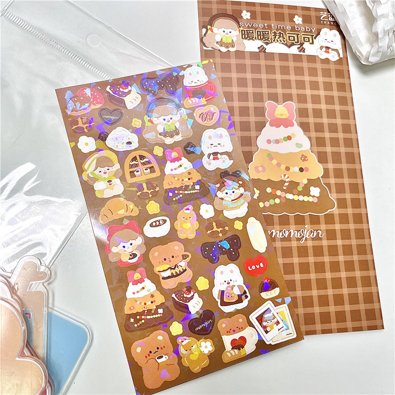 Cute Christmas Sticker Cute Photo Decoration Sticker Hand Account Key Chain Christmas DIY Material