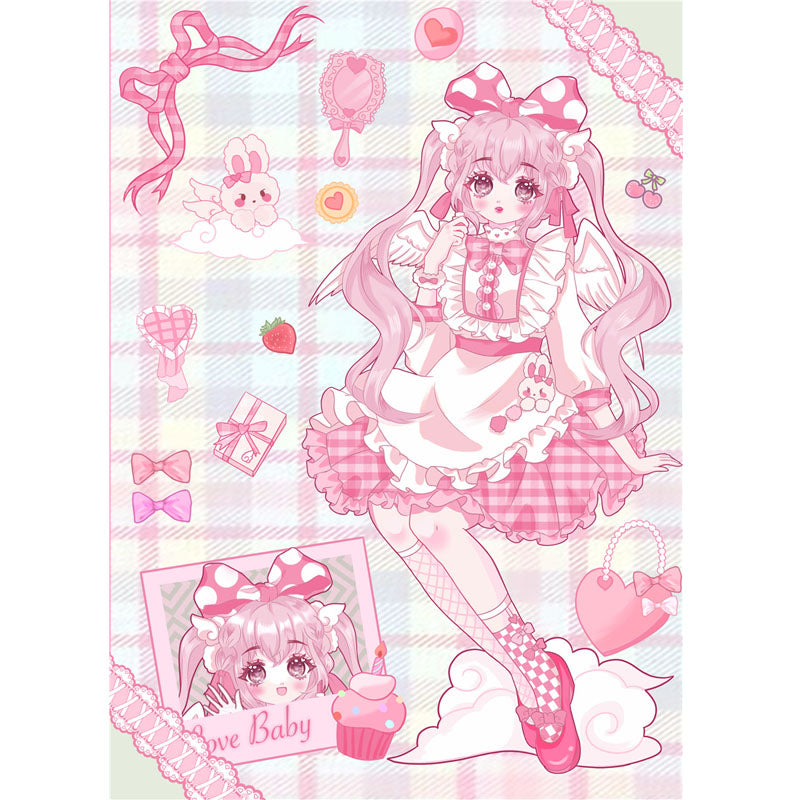 Sweetheart Series Cute Sweet Character Domi Sticker Hand Account Mobile Phone Case Ipad Waterproof DIY Sticker