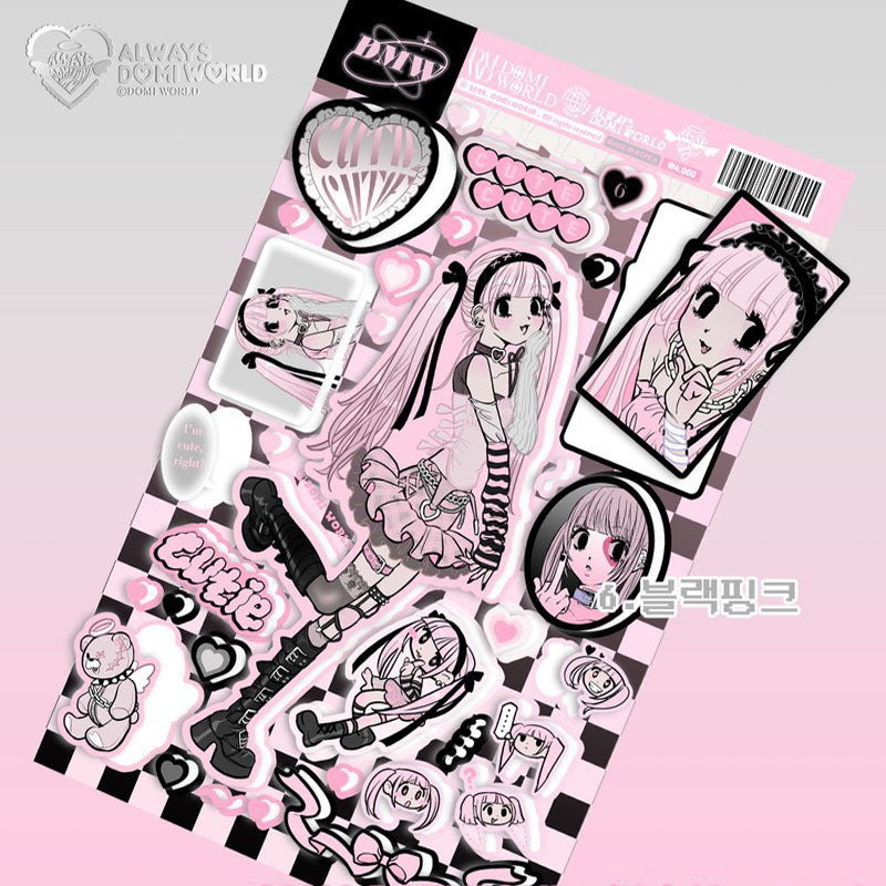 DOMI WORLD Angel Series Sweet Asian Style Cute Stickers Hand Account Phone Case DIY Waterproof Stickers