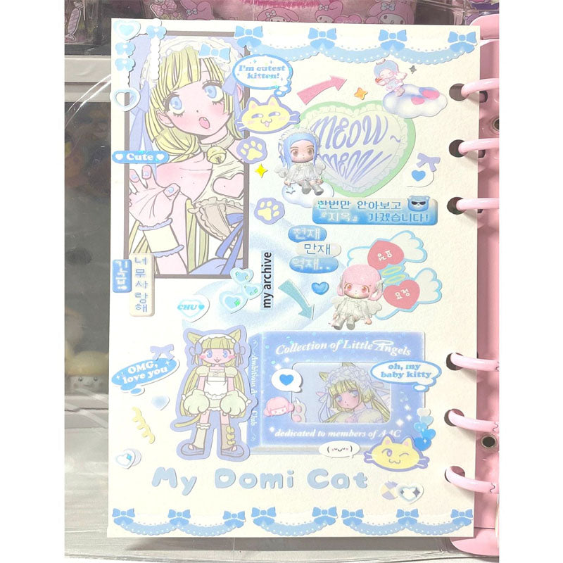 DOMI WORLD Angel Series Sweet Asian Style Cute Stickers Hand Account Phone Case DIY Waterproof Stickers