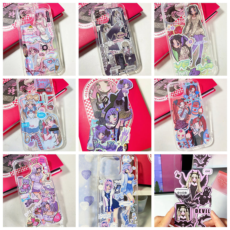 DIY Customized Epoxy Phone Case Designed Stickers Handmade Anime Chara – Suntecly DIY Customized Epoxy Phone Case Designed Stickers Handmade Anime Chara – Suntecly