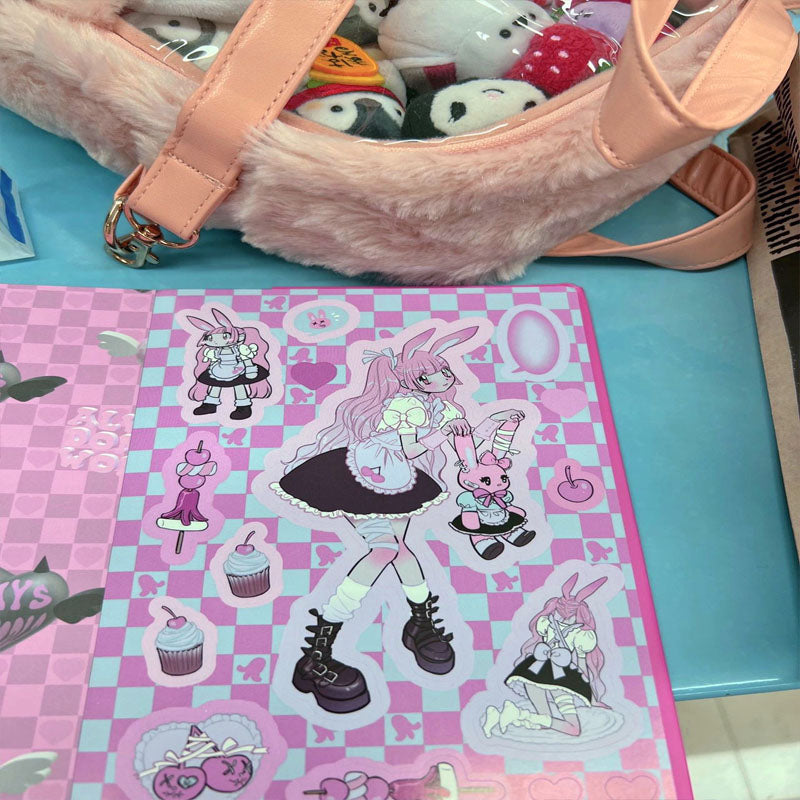 Domi Sticker Book Comic Style DIY Decorative Stickers Mobile Phone Shell Hand Account Postcard Collection Sticker Book