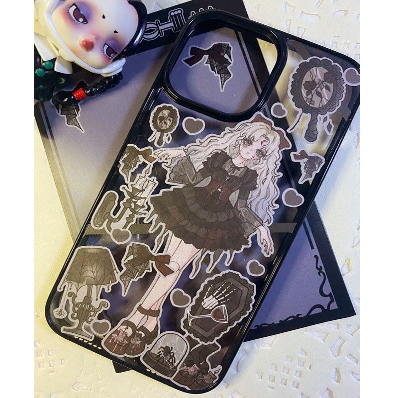Diy Handmade Glue Back Card Mobile Phone Shell Sticker Sweet Asia Girl Babe Mobile Phone Case Finished Waterproof