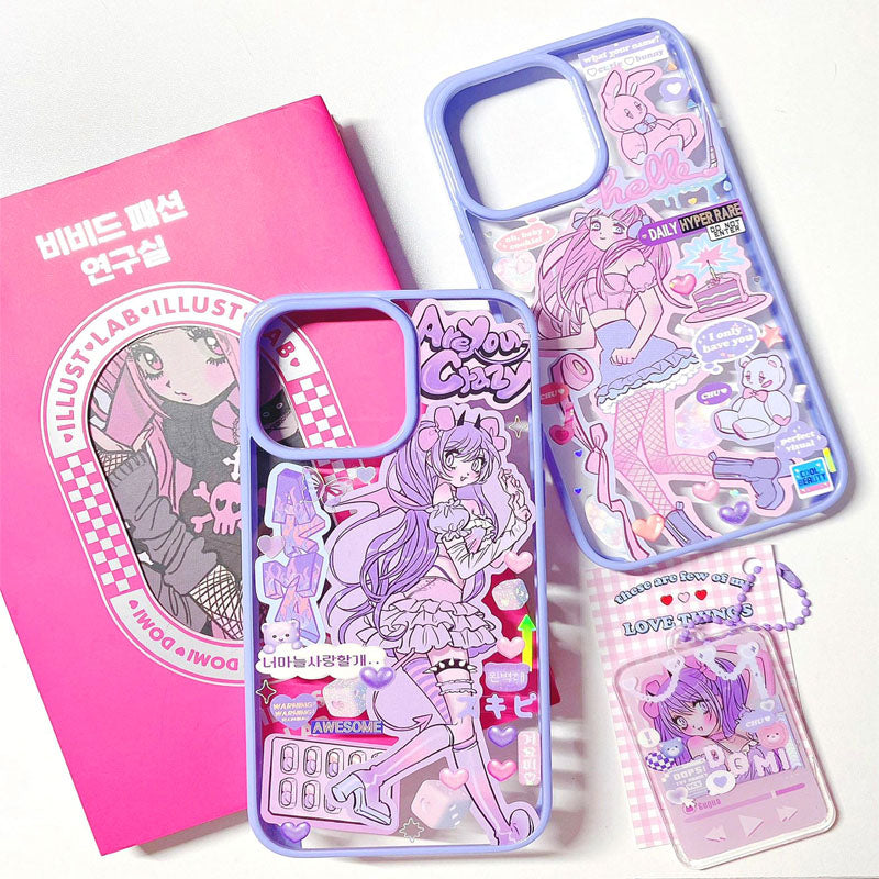 Domi Sticker Book Comic Style DIY Decorative Stickers Mobile Phone Shell Hand Account Postcard Collection Sticker Book