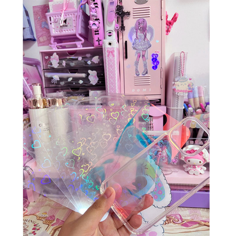 DIY Phone Case Back Card Clear Cardstock Card Membrane for iPhone Samsung Huawei etc